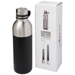 Elegant bicolor steel bottle, 590 ml black colour