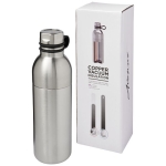 Elegant bicolor steel bottle, 590 ml silver colour