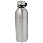 Elegant bicolor steel bottle, 590 ml silver colour