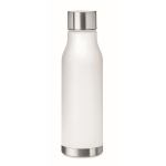 Translucent, frosted, smooth bottle in many colours, 600 ml transparent white colour