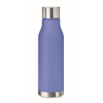 Translucent, frosted, smooth bottle in many colours, 600 ml royal blue colour