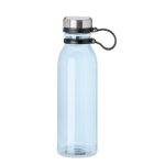 Bottle made from sustainable, recycled materials, 780 ml transparent light blue colour