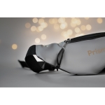 Silver, reflective bum bag for promotions matt silver colour main ambient view