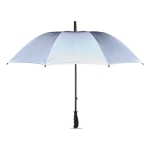 Elegant windproof umbrella, 190T pongee, rubber handle, Ø116 matt silver colour second view