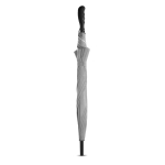 Elegant windproof umbrella, 190T pongee, rubber handle, Ø116 matt silver colour fourth view