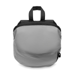 Hiking backpack made of polyester with a reflective surface matt silver colour seventh view