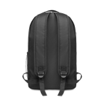 Backpack made of RPET with COB light for outdoors black colour fifth view