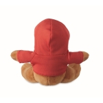 Reindeer plush figure with t-shirt for kids red colour fourth view