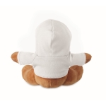 Reindeer plush figure with t-shirt for kids white colour fourth view