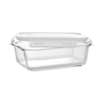 Glass lunch box with airtight PP lid, 900 ml transparent colour second view