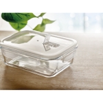 Glass lunch box with airtight PP lid, 900 ml transparent colour ambient view