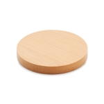 Bottle opener and coaster from bamboo wood colour