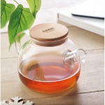 Borosilicate glass teapot with bamboo lid and infuser, 750 ml main ambient view