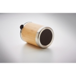 Thermal mug, bamboo finish & rotating drink opening, 250 ml wood colour sixth photographic view