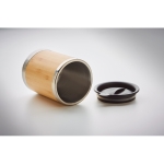 Thermal mug, bamboo finish & rotating drink opening, 250 ml wood colour seventh photographic view