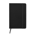 RPET notebook with recycled pages for promos, A5 black colour second view