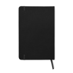 RPET notebook with recycled pages for promos, A5 black colour third view