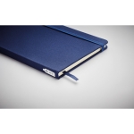 RPET notebook with recycled pages for promos, A5 blue colour fifth photographic view