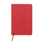 RPET notebook with recycled pages for promos, A5 red colour second view