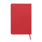 RPET notebook with recycled pages for promos, A5 red colour third view