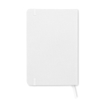 RPET notebook with recycled pages for promos, A5 white colour third view