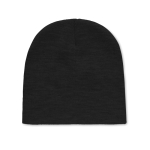 Unisex hat made of soft, elastic RPET black colour