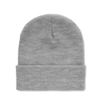 Unisex hat made of soft, elastic RPET with a cuff dark grey colour