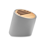 Bluetooth speaker made of limestone cement and bamboo grey colour