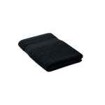 Medium organic cotton towels, 360 g/m2 black colour