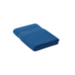 Medium organic cotton towels, 360 g/m2 royal blue colour