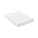 Large organic cotton bath towel, 180 x 100 cm white colour