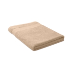 Large organic cotton bath towel, 180 x 100 cm ivory colour