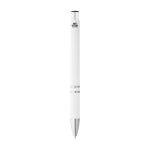 Antibacterial ballpoint pen in black or white, Antibacterial Lines white colour third view