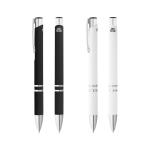 Antibacterial ballpoint pen in black or white, Antibacterial Lines various colours