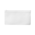 Plastic face mask bag with zipper, Large white colour