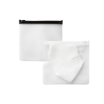 Zip pocket bag for face masks, small various colours