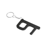 Antibacterial key fob for contactless door opening black colour