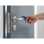 Antibacterial key fob for contactless door opening still life view