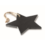 Christmas tree pendant in the shape of a black star black colour second view