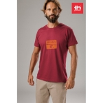 Cotton T-shirt, 150 g/m2, THC Luanda burgundy colour still life view