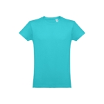 Cotton T-shirt, 150 g/m2, THC Luanda turquoise colour first view