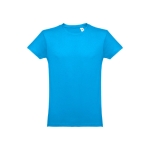 Cotton T-shirt, 150 g/m2, THC Luanda cyan blue colour first view