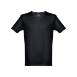 Unisex cotton T-shirt, 150 g/m2, THC Athens black colour first view