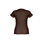 Women's fitted cotton T-shirt, 150 g/m2, THC Sofia brown colour second view