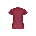 Women's fitted cotton T-shirt, 150 g/m2, THC Sofia burgundy colour second view