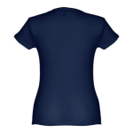 Women's fitted cotton T-shirt, 150 g/m2, THC Sofia blue colour