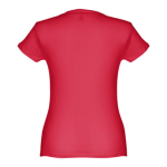 Women's fitted cotton T-shirt, 150 g/m2, THC Sofia red colour