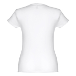 Women's fitted cotton T-shirt, 150 g/m2, THC Sofia white colour