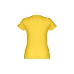 Women's fitted cotton T-shirt, 150 g/m2, THC Sofia yellow colour second view