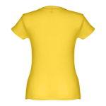 Women's fitted cotton T-shirt, 150 g/m2, THC Sofia yellow colour